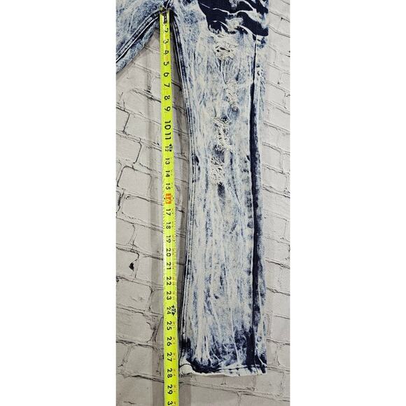 Halifax Denim Group Blue Jeans Bleached Distressed MENS SIZE 30X30 - Picture 3 of 15